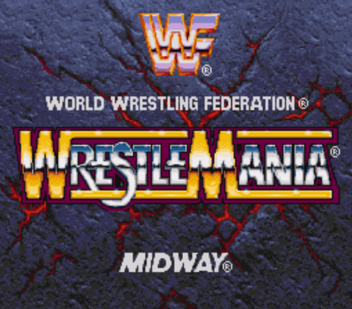 WWF Wrestlemania The Arcade Game Title Screen